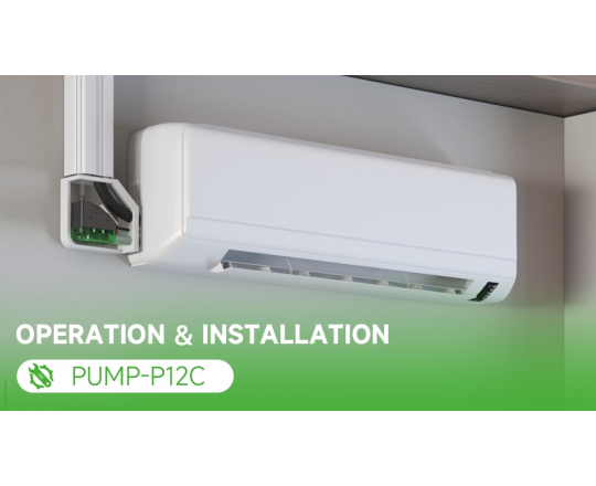 WIPCOOL P12C Bơm Nước Ngưng - Thiết Kế Góc Ốp Tường Thẩm Mỹ, Tiện Lợi