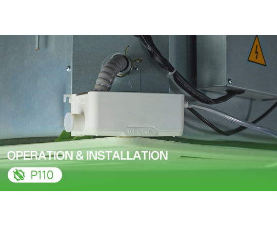 Wipcool P110 Bơm thoát nước ngưng - Công suất cực đại 110L/h, Đẩy cao 20m